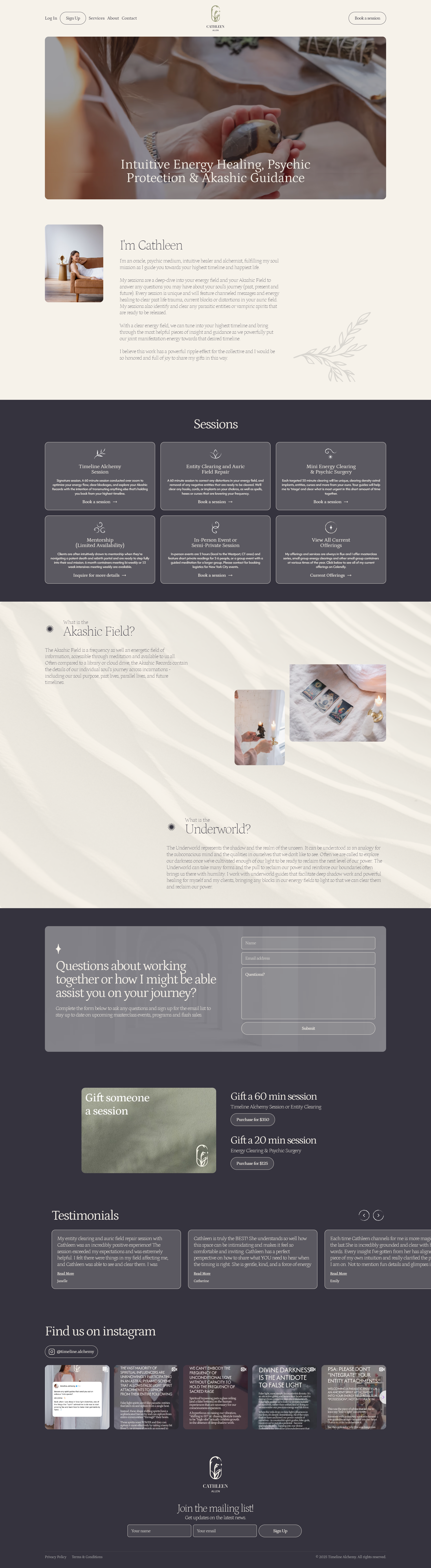 Cathleen Allen Website