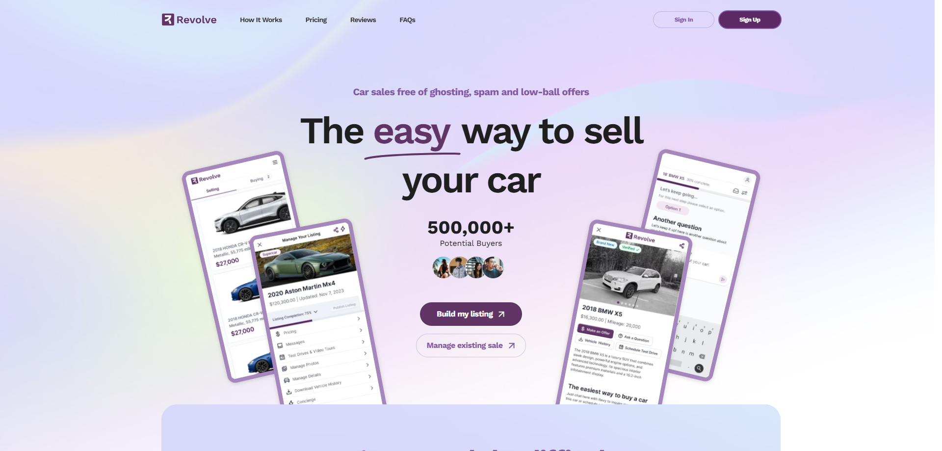 Revolve Cars Website